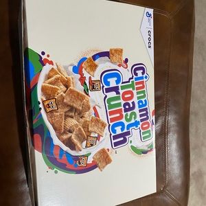 Brand new Cinnamon Toast Crunch crocs with original box